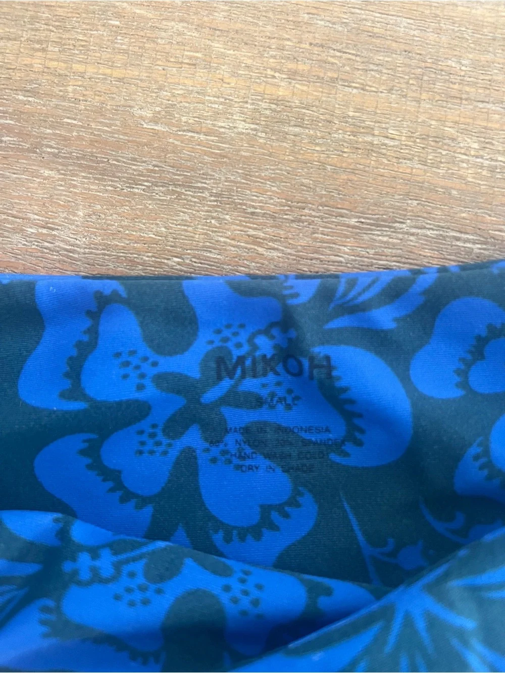Mikoh Blue Floral One-Shoulder Bikini Set - Women Swim - Picture 3 of 4